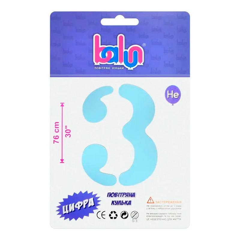 ���������� ������ ����� "3" sugar blue Balun 30" (76 ��) 1 ��