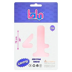 ���������� ������ ����� "4" sugar pink Balun 30" (76 ��) 1 ��