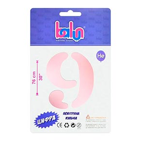 ���������� ������ ����� "9" sugar pink Balun 30" (76 ��) 1 ��