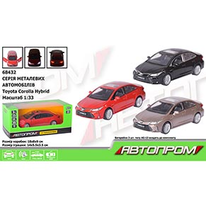 ������ ���. �������� ���. 68432 (48��/2) 1:33 Toyota Corolla Hybrid, ���.,  ���., ����, ����������� ����,  �����.  18*8*9 ��