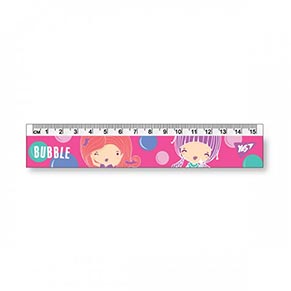 Лінійка пластикова, 15 см YES Bubble