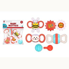 Набір брязкалець D282 в кульку 5 шт р.28x24 см YG Toys
