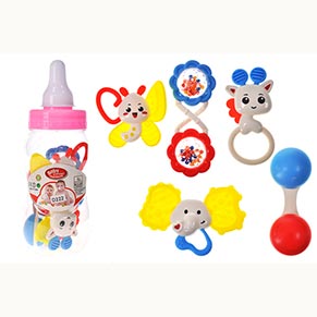 Набір брязкалець D222 в колбі 5 шт р.10x10x27 см YG Toys