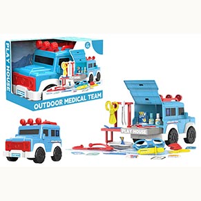 Лікарський набір BX16 в коробці в формі машинки р.28,5x18x21 см YG Toys