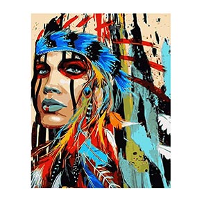 ���� ��� ������� �� ������� VA-2858 "Indian Women", ������� 40�50 ��