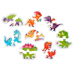 ����� 8 � 1 "���������"/Puzzles 8 in 1 "Happy dinosaurs"