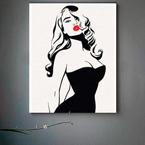 ���� ��� ������� "Lady in black" 30*40 ��