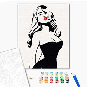 ���� ��� ������� "Lady in black" 30*40 ��